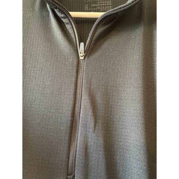 Patagonia Capilene Base Layer Midweight Quarter Zip Women Black Medium Top - Picture 6 of 7